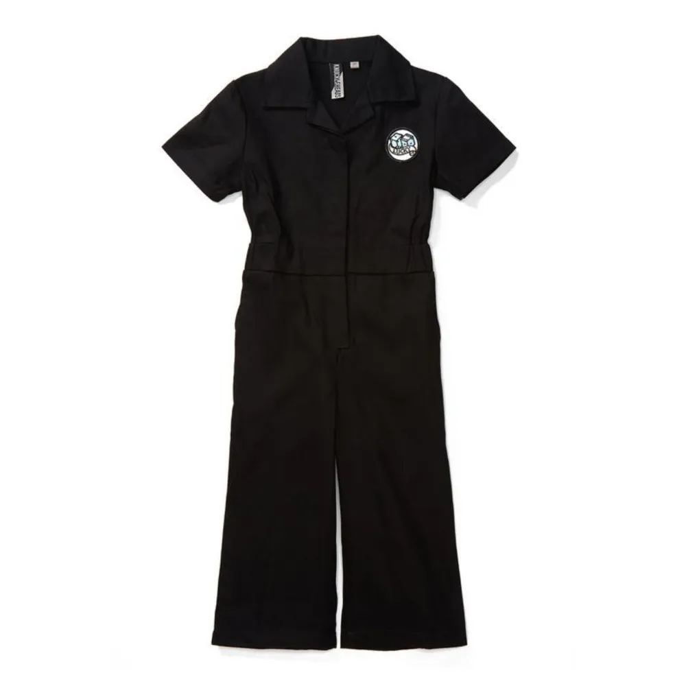 Knuckleheads Girls Black Grease Monkey Coverall